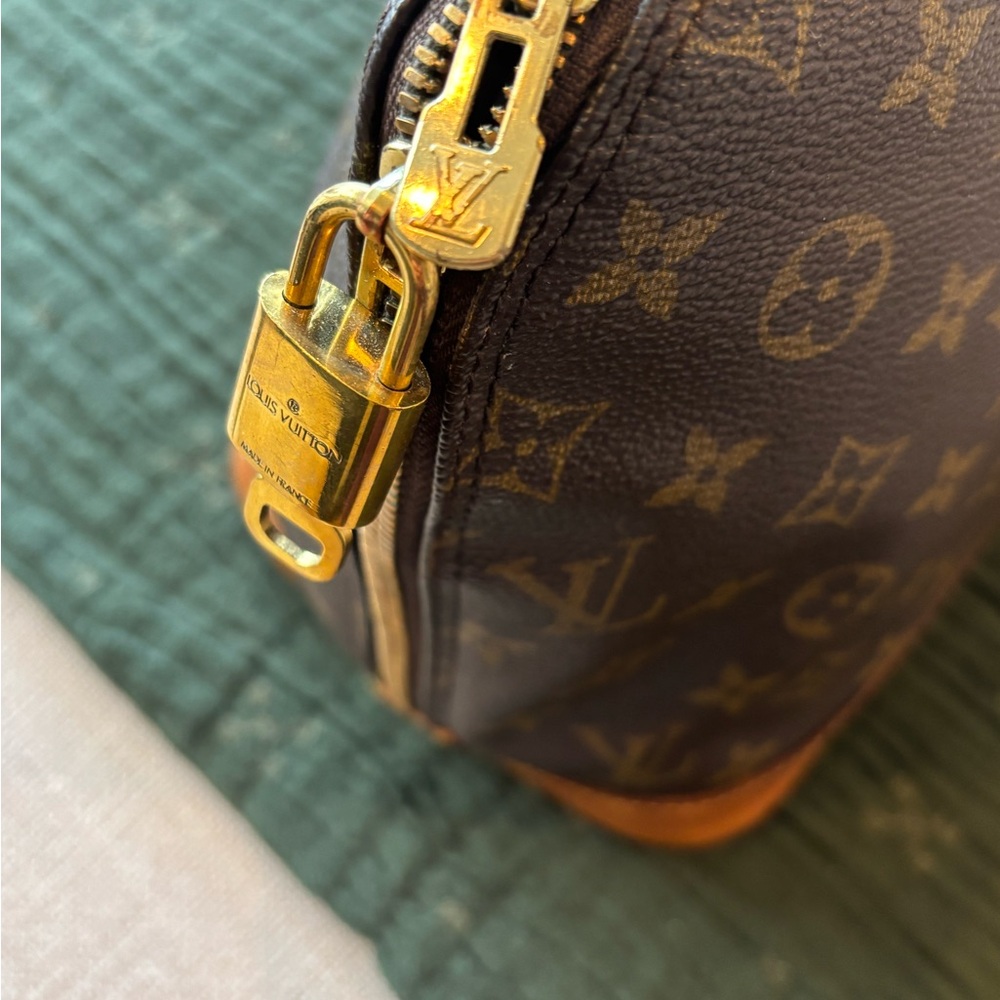 Louis Vuitton Alma Dark Brown Monogram Satchel - Picture 2 of 16